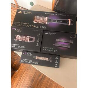 Sutra Beauty 3" Interchangeable Blowout Brush Brand NIB w/3 box attachments